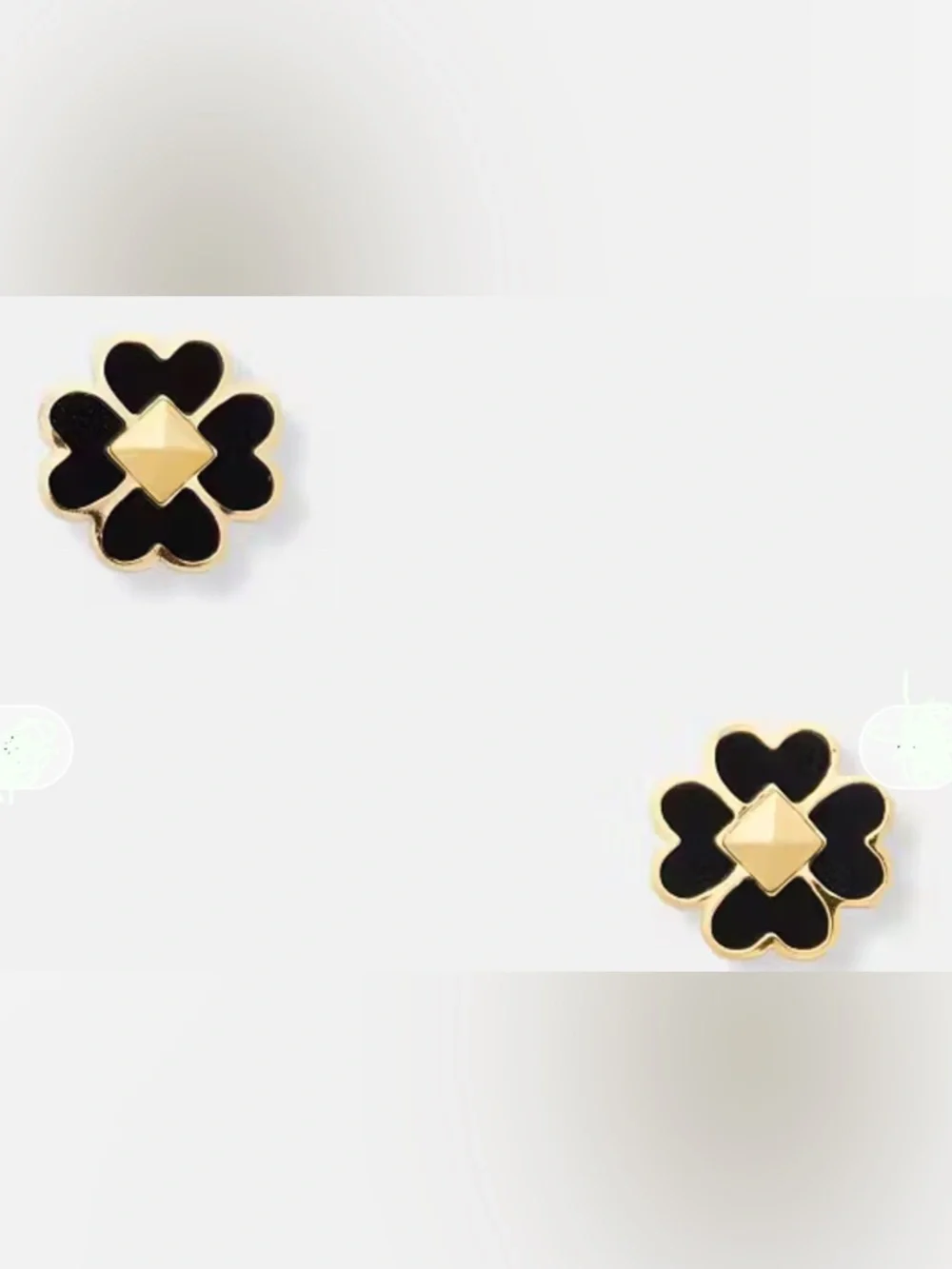Spades and Studs Enamel Earrings